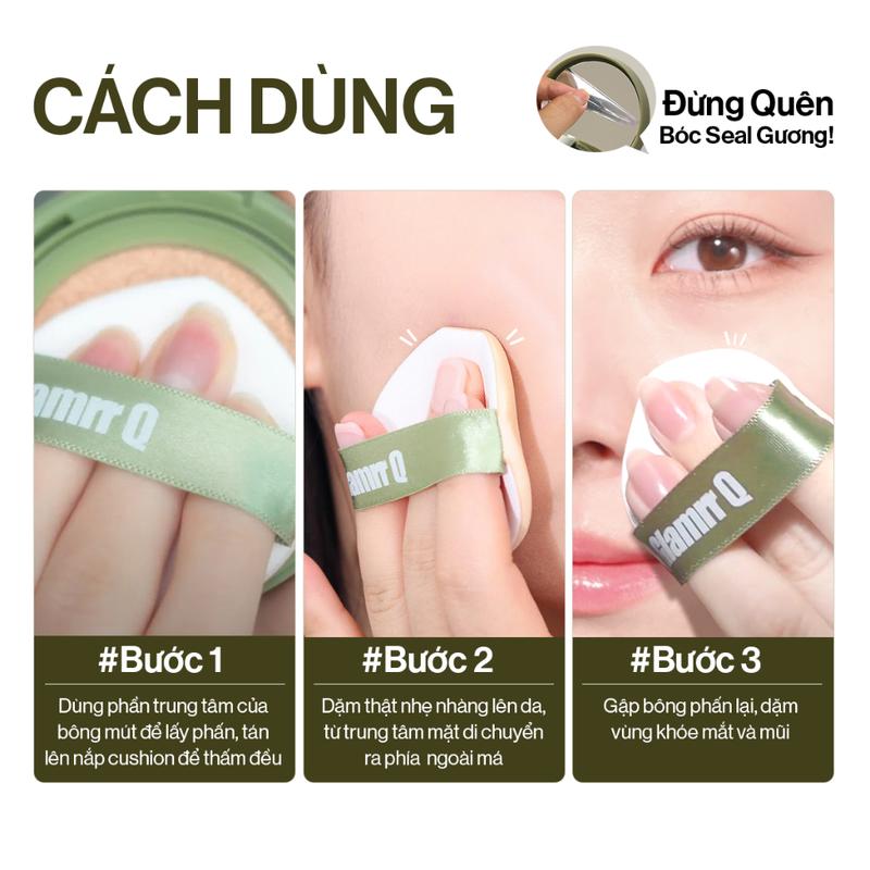 [NEW] Combo Glamrr Q Cushion &  Xịt Khóa Nền Cố Định Glamrr Q Vegan Super Stay Makeup Fixer 50ml Son Son Môi Cosmetic Tẩy Trang Phấn Phủ Women Mỹ Phẩm Perfume Nữ 6