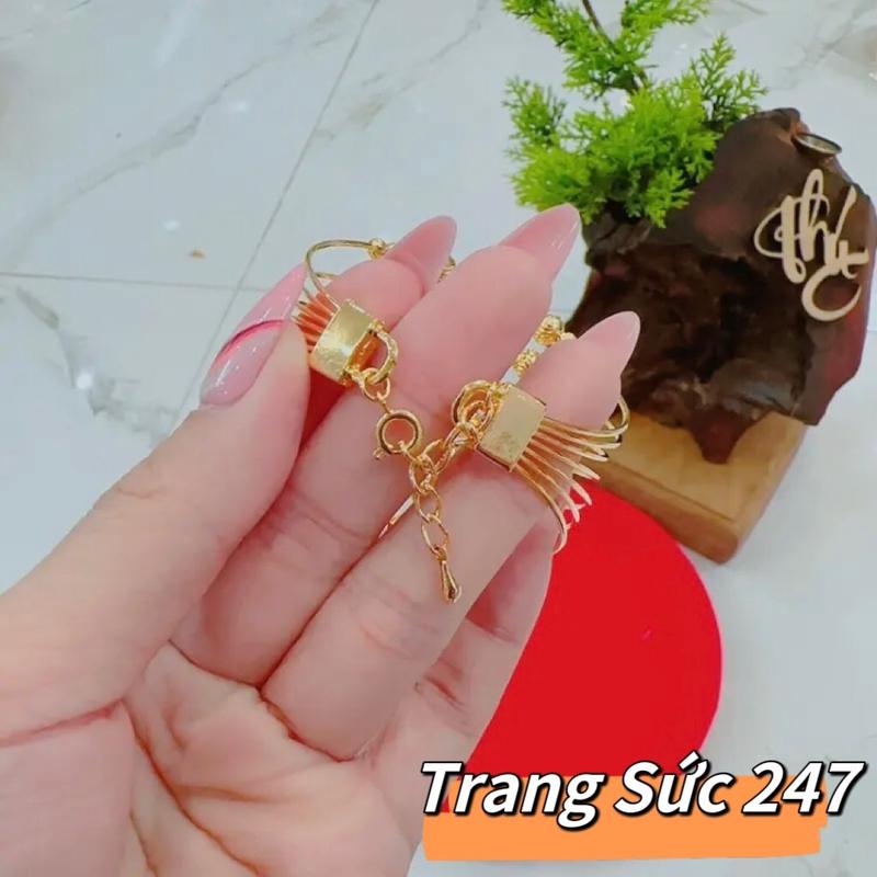 Vòng Tay Hoa Chùm nữ size tay điều chỉnh được Phụ Kiện-xài đời đời ko đen 4