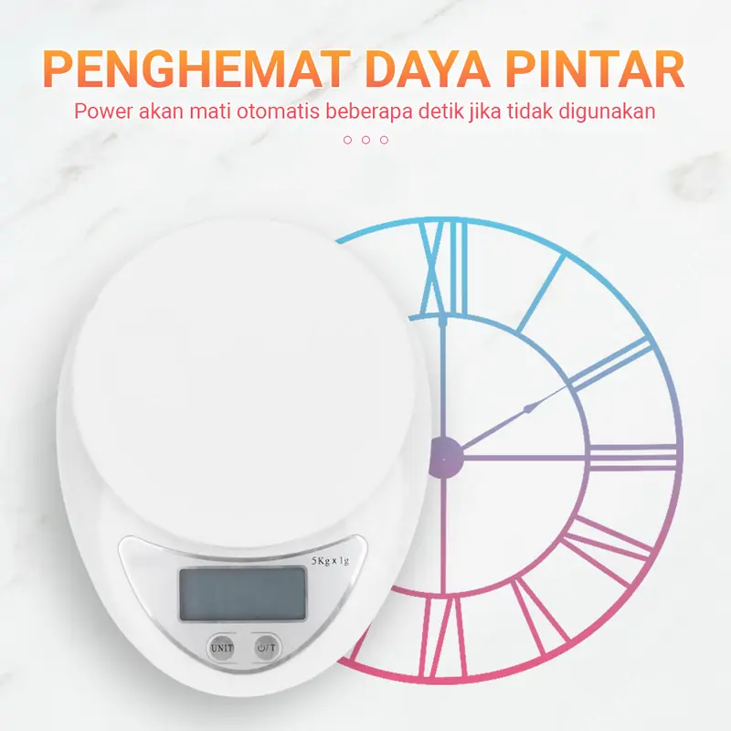 Timbangan Dapur Digital Mangkok Kue Bumbu Kitchen Scale Free Baterai!! Kitchenware 6