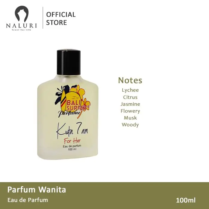 Parfum Bali Surfers EDP 100ml Perfume Elegant Malam Siang Glass Orange Lavender Saffron 6