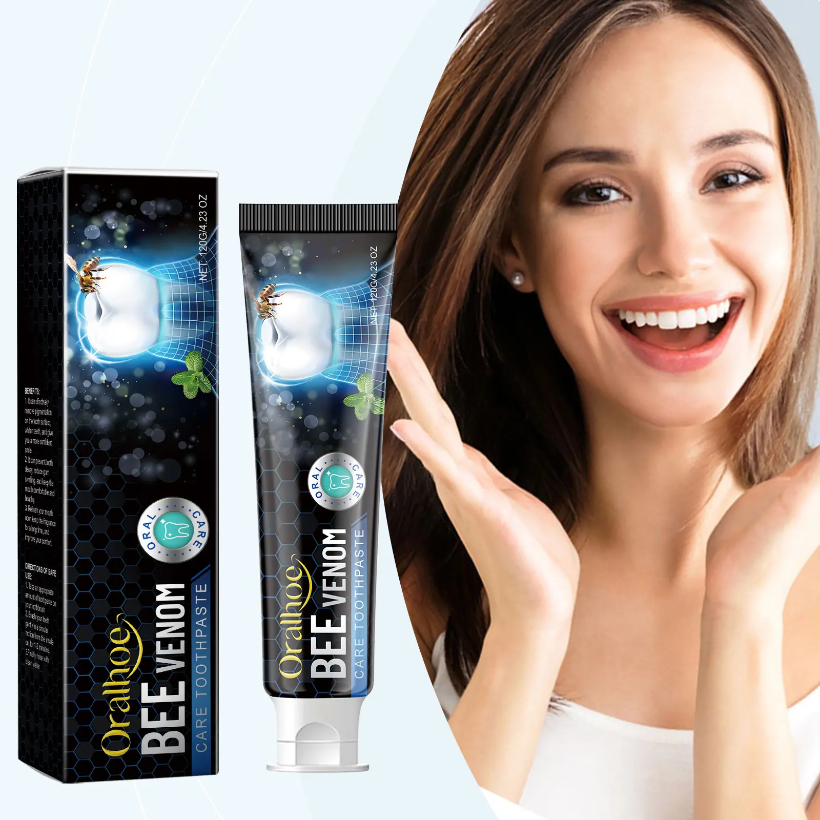 Kem Đánh Răng Làm Sạch Răng Miệng, Oralhoe, Hơi Thở Tươi Mát, Chăm Sóc Răng Miệng, Hương Bạc Hà, Làm Sạch Răng