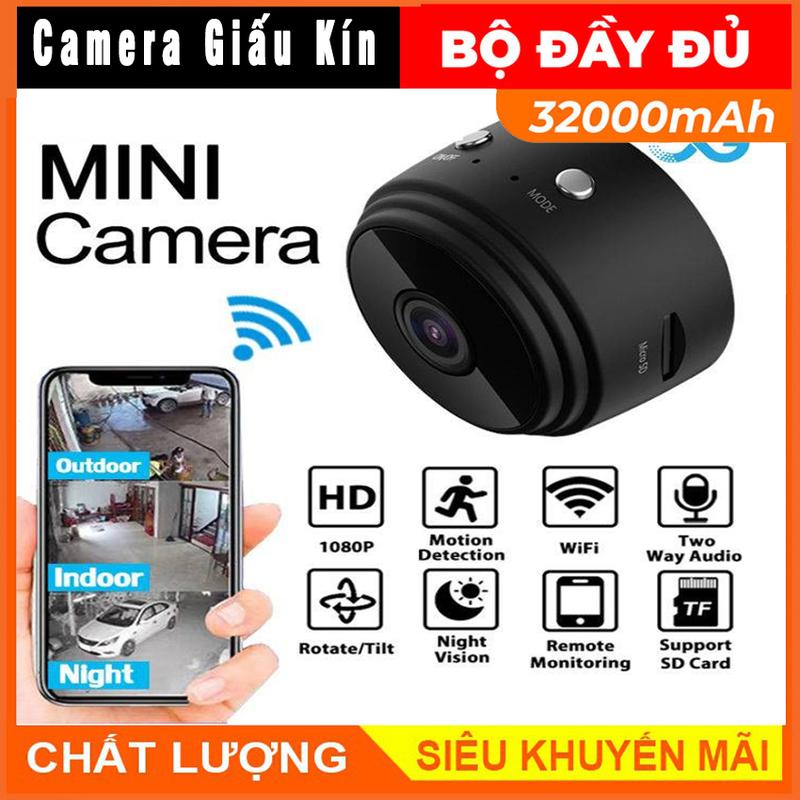 Camera Wifi Mini Không Dây A9 HD 1080P Có Hồng Ngoại Tầm Nhìn Ban Đêm Máy Quay An Ninh Gia Đình Có Thể Xem Trên Điện Thoại camera wifi không dây camera camera mini kết nối điện thoại camera mini sieu nhỏ