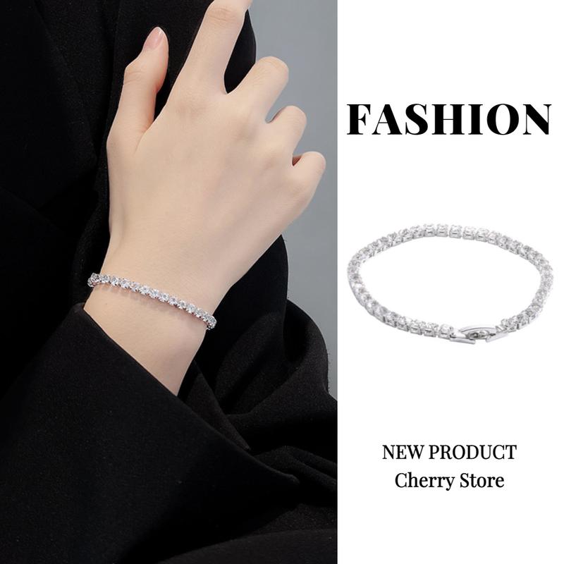 Product Introduction of 【COD】Vòng Tay Zircon, Hàng Mới Về, Dành Cho Nam Và Nữ, Thời Trang, Đơn Giản, Thường Ngày, Tinh Tế 7