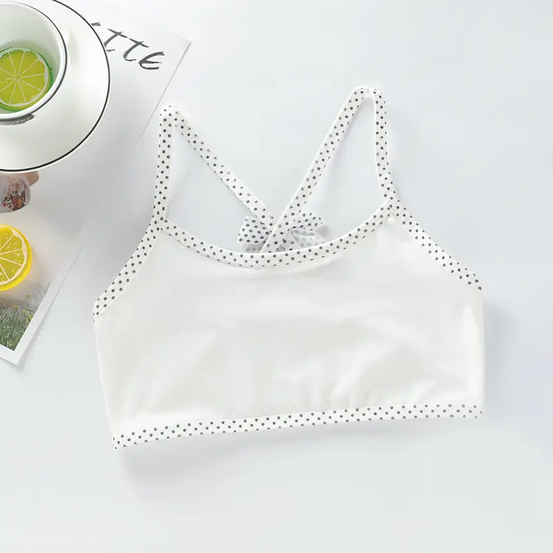 Áo lót bé gái, bra học sinh chất liệu cotton từ 30-50kg 6