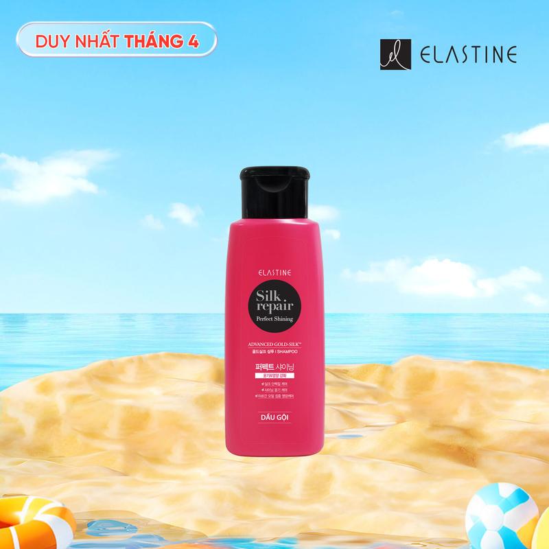 [Elastine  Official] Dầu gội chăm sóc và nuôi dưỡng tóc Elastine Silk Repair - dưỡng chất Gold Silk hương nước hoa 120ml