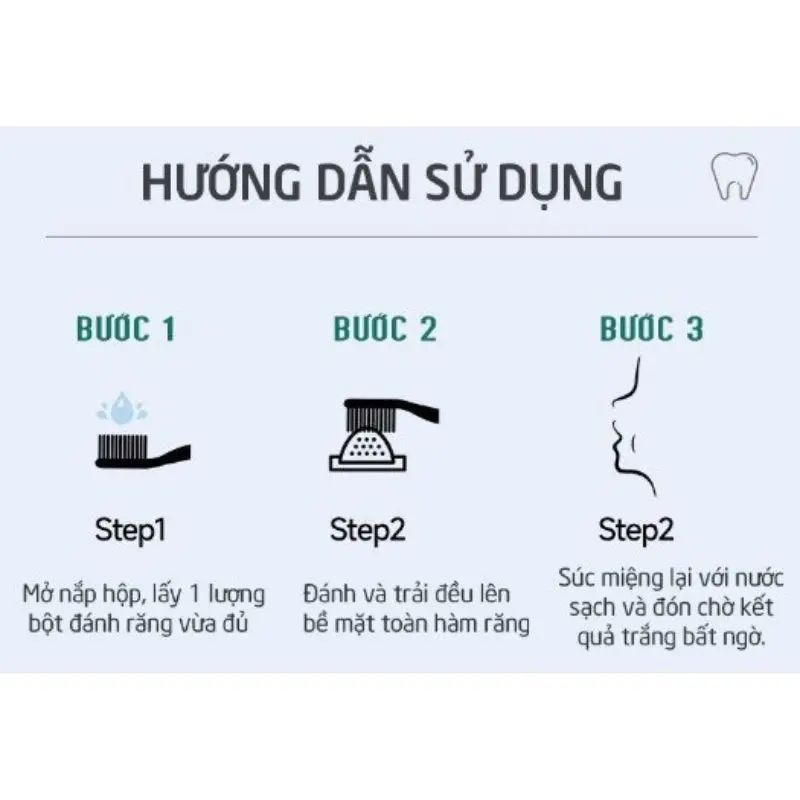 Bột,kem đánh trắng răng HIH khử ố vàng, hôi miệng, viêm chân răng - TAYAKA 4
