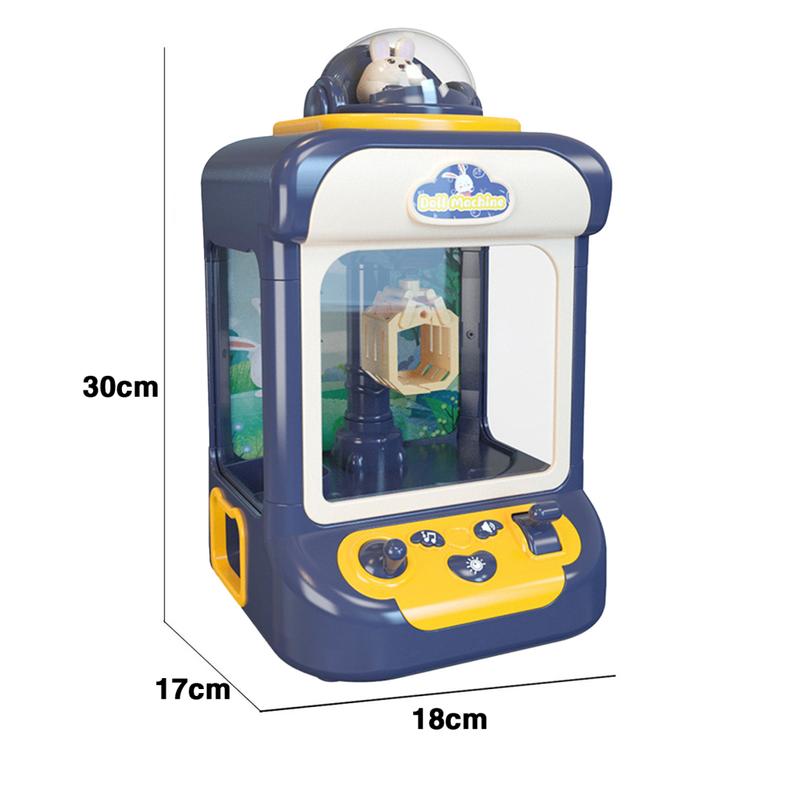 Segiyi Mini Arcade Machine Hand-eye Coordination Toy Mini Claw Machine with 20 Toys Electronic Arcade Game for Kids Candy Grabber Prize Dispenser Toy Fun Vending Machine 7