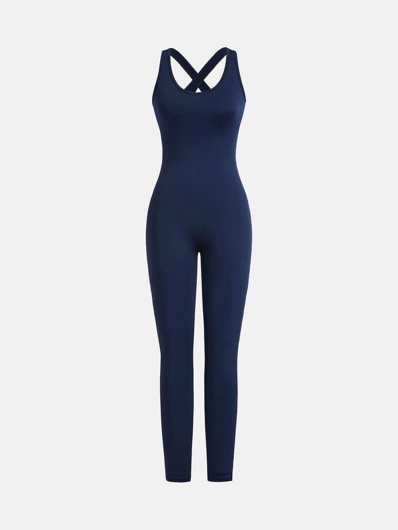 Product Introduction of YOZY-GOOO Women's Solid Zip Up Crop Top & Cut Out Overalls Jumpsuit Two-piece Set, Sporty Long Sleeve Stand Collar Top & Sleeveless Jumpsuit for Outdoor Wear, Ladies Clothes for All Seasons 10