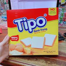  Bánh trứng Tipo hộp giấy  250g 25gói*10g  