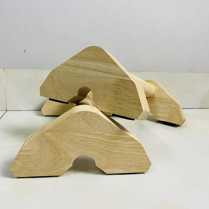 Dụng cụ hít đất NT300 (Hộp 2 cái) - Bộ chống đẩy hít đất gỗ tại nhà chịu lực nặng 200kg push up stand parallettes