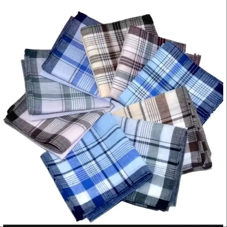 6pcs- sapu tangan pria bahan cotton / sapu tangan laki-laki bahan katun ,saputangan pria isi 6 Aksesoris Hadiah 3