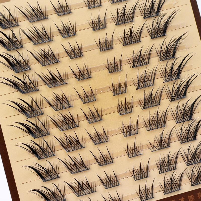 Product Introduction of 10Rows/Box Fox False Eyelashes Single Cluster Eyelash Extension Segmented Lashes Fox Eye Effect Lashes Individual False Eyelashes 23