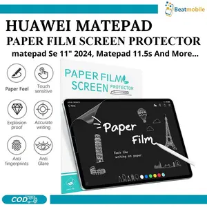 Paper Screen Protector Matte for Huawei Matepad SE 11" 2024 11.5s  Air 11.5 2023 10.4 SE Huawei Papermatte Edition Paper Feel Like Drawing