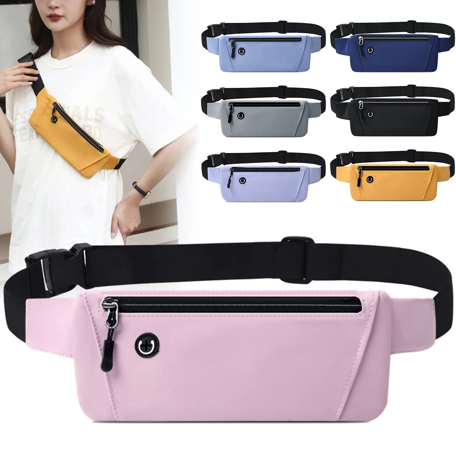 Outdoor Sports Waist Bag Waterproof Phone Container Belt Belly Bag Running Waist Bag Cycling Crossbody Bag Mobile Phone Bag Chest Bag