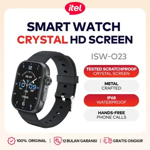 itel Smart Watch ISW-O23 3 Active | Tahan Air IP68 100 Mode Olahraga SpO2 Telepon Bluetooth Monitor