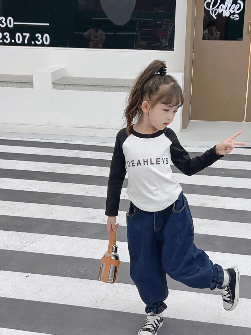 Product Introduction of [1488 Favorites] Girls' Stylish Long Sleeve Base Shirt Children's Spring and Autumn Fashion T-Shirt Baby Korean Style Top Autumn Outfit Girl Trend 14