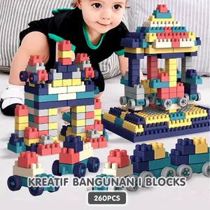 Habibi Mainan Anak Building Block Plastik Balok Susun DIY Bahan ABS Kuat Tahan Lama Set Kado Pendidikan Awal Toys Educational Gift Set main  an nano  bricks