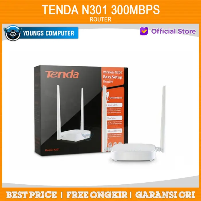 TENDA N301 WIFI ROUTER 300MBPS