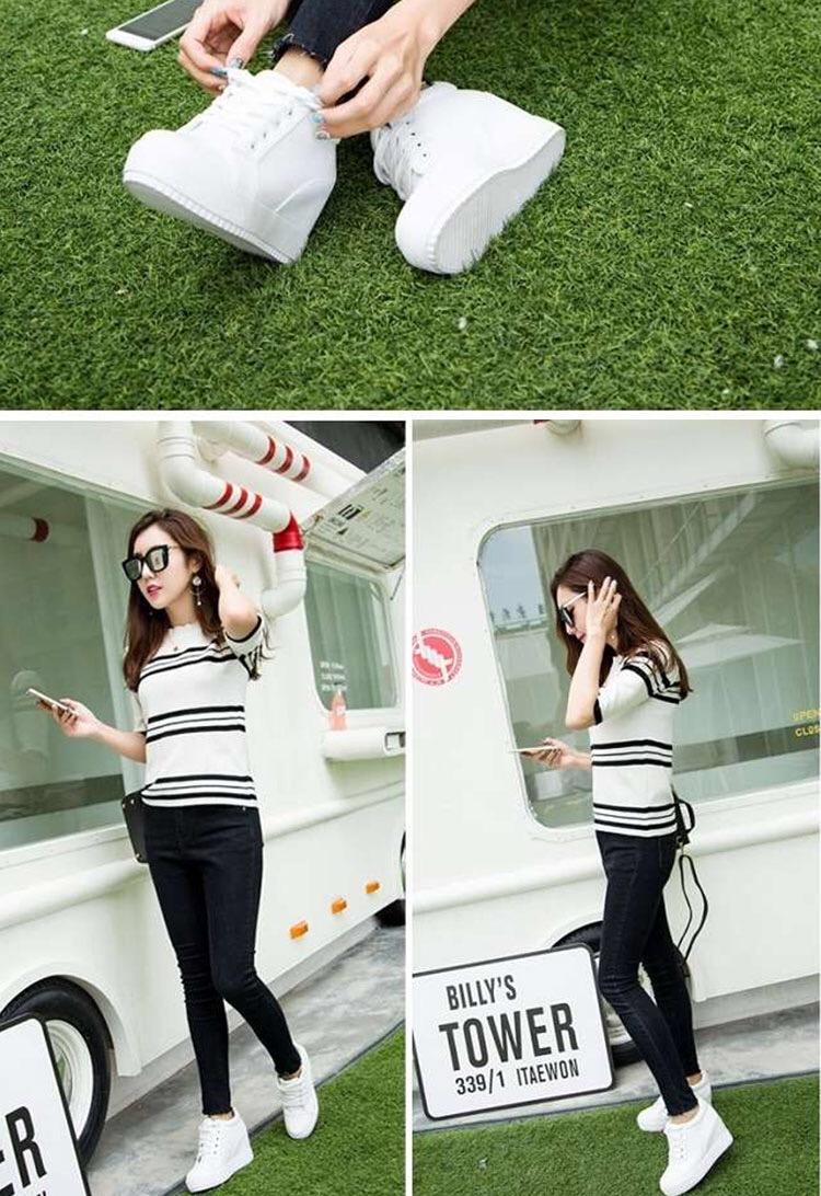 Product Introduction of Giày Trắng, Giày Nữ Chiều Cao Ẩn, 7cm, Giày Thường Ngày Giày Đế Bằng Giày Một Lớp, Ren Mùa Hè Khoét Lỗ, Giày Một Lớp, Hàng Mới Về 2024 4