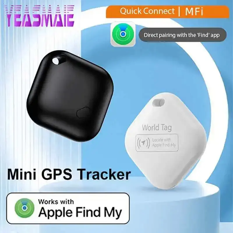 Penjejak Bluetooth GPS Pintar, Berfungsi dengan Apple, Cari Apl Saya, Peranti Peringatan Anti Hilang, Pencari Dikelaskan MFI, Sesuai untuk Kunci Kereta, Haiwan Kesayangan dan Pencari Kanak-kanak
