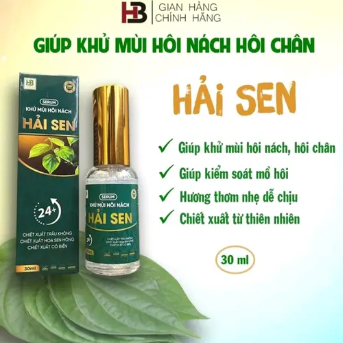 Serum khử mùi hôi nách tay chân gia đình Hải sen 30ml loại mới dạng xịt (có che sản phẩm) Women