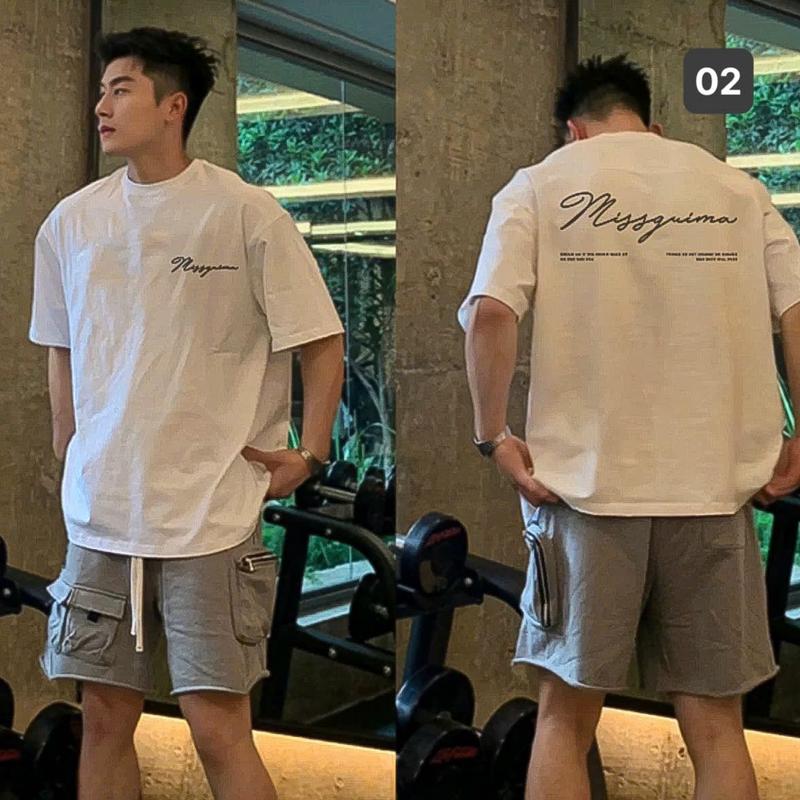 Áo thun nam LOCAL BRAND phong cách Unisex from rộng NấmStore - ACT02 Cotton nam nữ màu trắng in chữ cỗ tròn Menswear