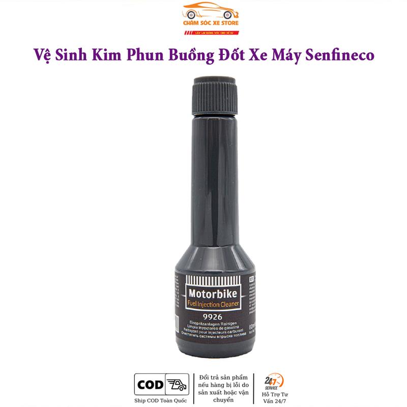  Chai Vệ Sinh Kim Phun Buồng Đốt Xe Máy Senfineco 9926 Motorbike Jet Cleaner Dầu 