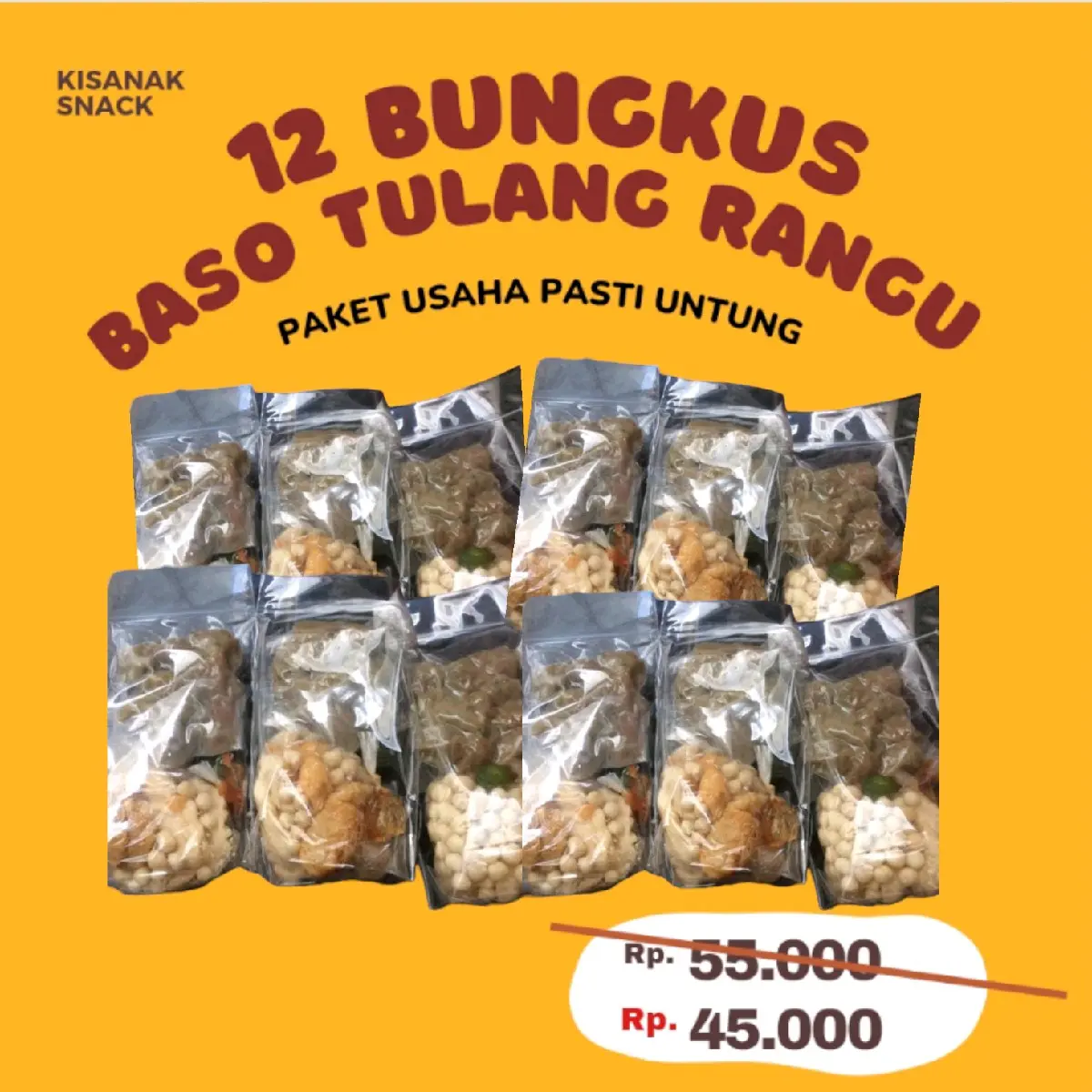12 PCS BASO ACI TULANG RANGU