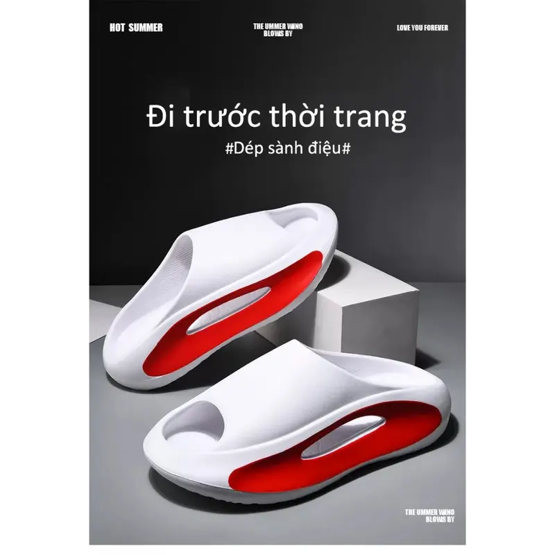 EVA Dép ngoài trời! Sandals bãi biển! Mùa hè thời trang chống trượt dép nam dép trong nhà dép nữ dày đế dép Slipper Hoa 1