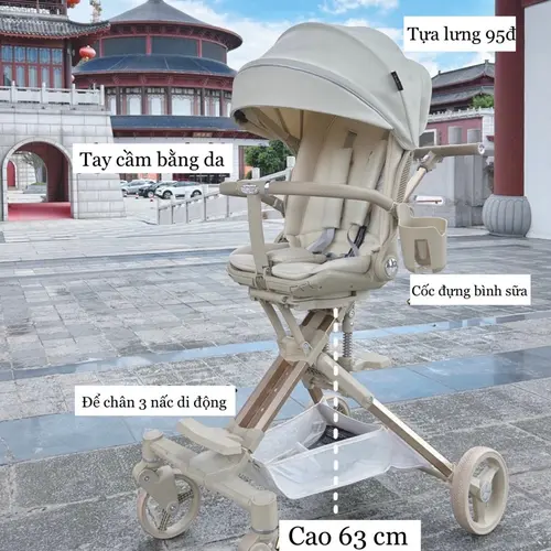 XE ĐẨY GẤP GỌN PLAYKIDS X6-4 cho bé