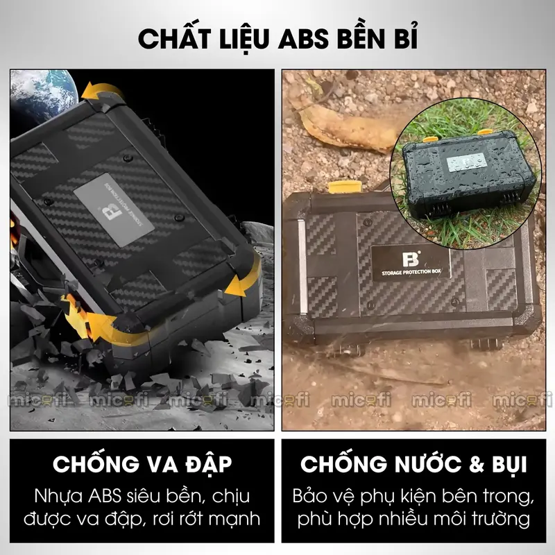 Hộp Đựng Phụ Kiện Máy Ảnh Micofi, Hộp Đựng Thẻ Nhớ, Bao Túi Để Cắm Bảo Vệ Pin SD Máy Ảnh Chống Va Đập 1