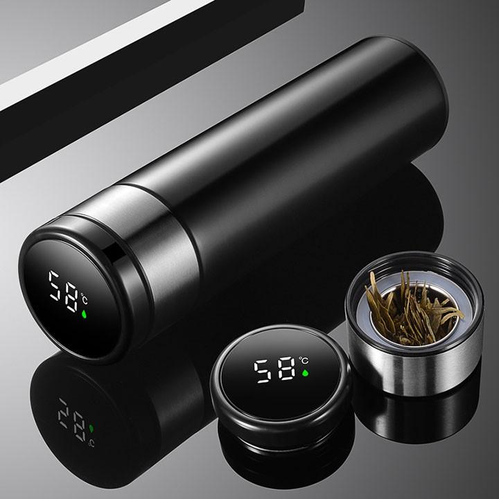 Bình Giữ Nhiệt Nhiệt Kế 500ml - 1000ml Thông Minh Home Smart 99 Inox 304 An Toàn Không Rỉ