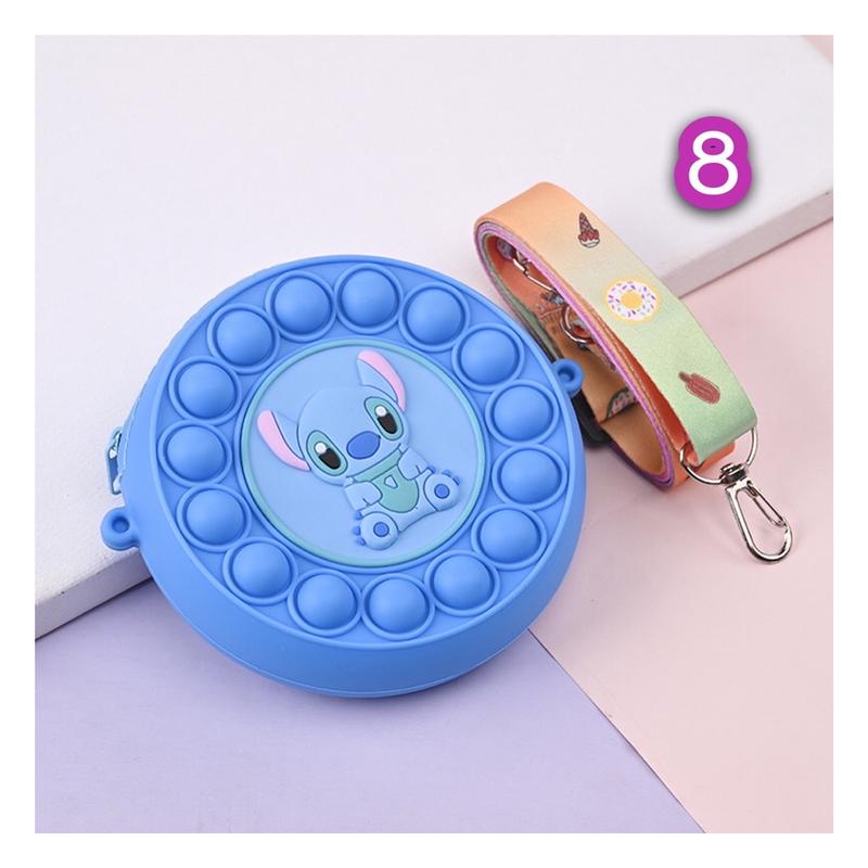 Product Introduction of ใหม่ กระเป๋าสะพายข้างเด็ก กระเป๋าPop it กระเป๋าใส่เหรียญซิลิโคนใบเล็ก ลายการ์ตูน ซุปเปอร์ฮีโร่ สุดน่ารัก ของเล่นกดบรรเทาความเครียดสำหรับเด็กและผู้ใหญ่ พร้อมส่ง Yanxi Baby Shop 13