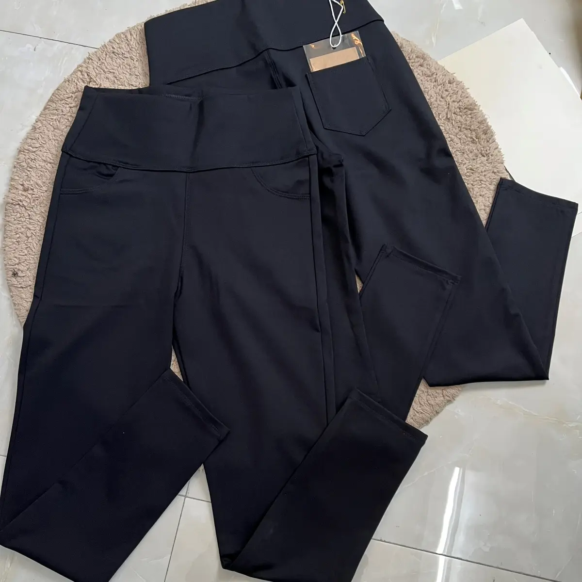 Quần Legging Cạp Cao 4 túi chất Umi Hàn 40-65kg Nữ