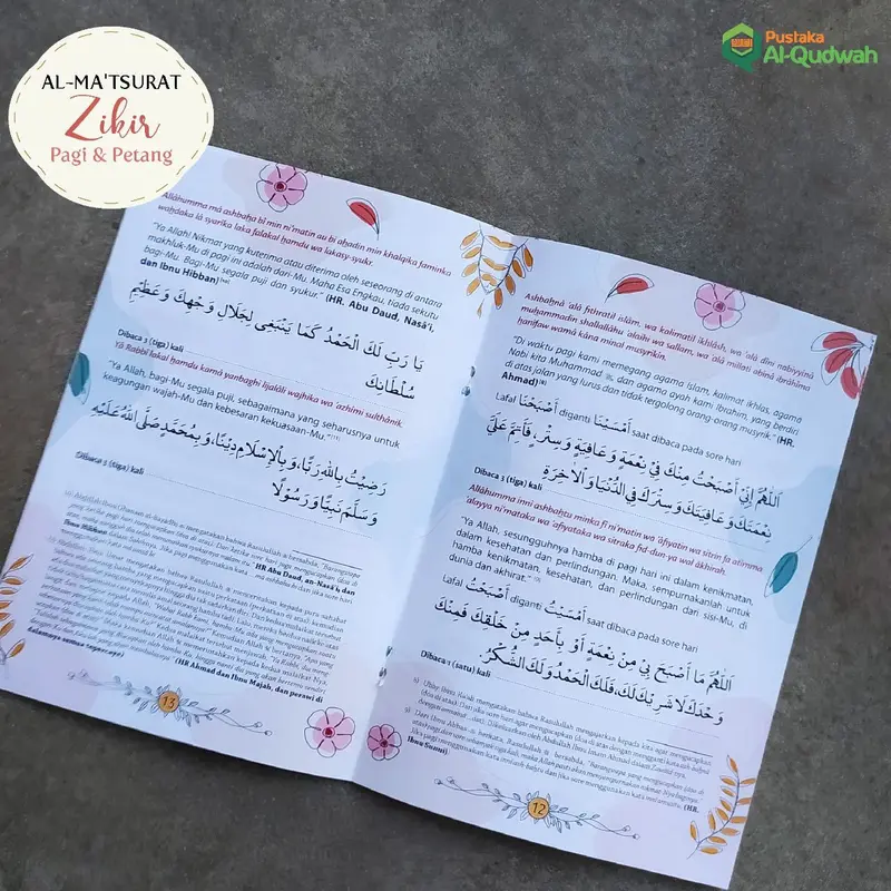 Almatsurat Zikir Pagi dan Petang - Ukuran A5 Quran AL-QUDWAH buku  tata 1