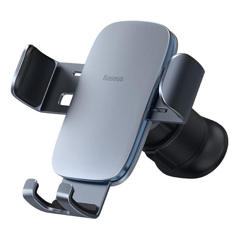 Pemegang Telefon Graviti Kereta Logam, Baseus, Untuk Bolong Udara, Pelekap Kereta, Serasi dengan Telefon Samsung, iPhone dan Xiaomi, Penyangga Pemegang Kereta, Sesuai untuk Telefon 4.7-6.7 inci 6