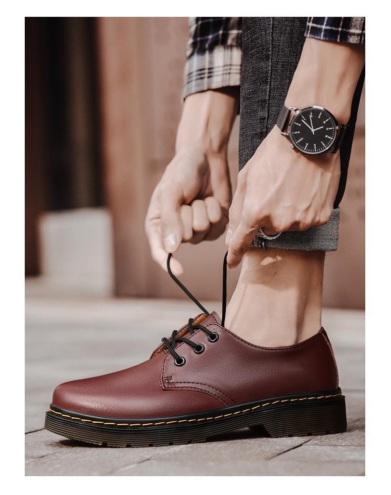Product Introduction of Couple Oxford Boots Men & Women Size 36-46 Casual Genuine Leather Shoes Fashion Formal Black Martin Shoes 1461 New style men's leather shoes 11