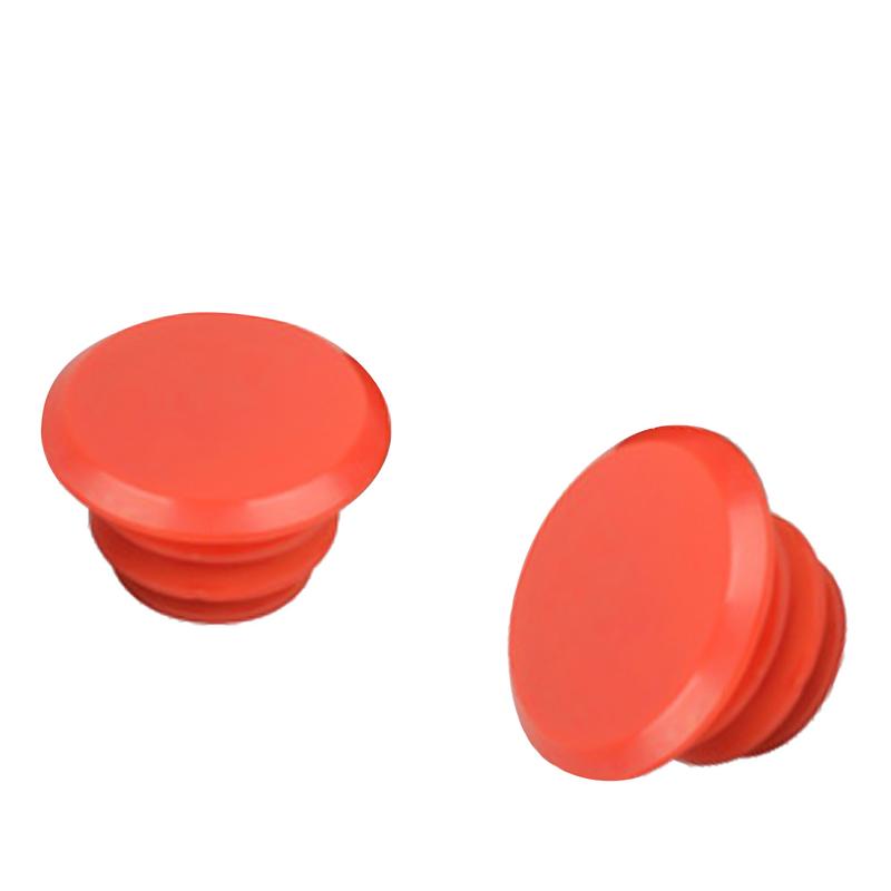 Tay lái cao su đi xe đạp leo núi, Bộ 2 cái, Nút Chặn Cuối 17-22mm, Mũ Cắm 7