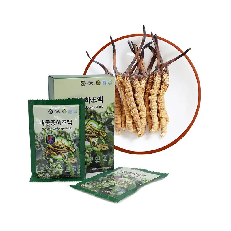 Nước Bổ Gan Đông Trùng Hạ Thảo Jeong Won Hàn Quốc, Hộp 30 Gói * 70ml, Giúp Thải Độc, Mát Gan 4