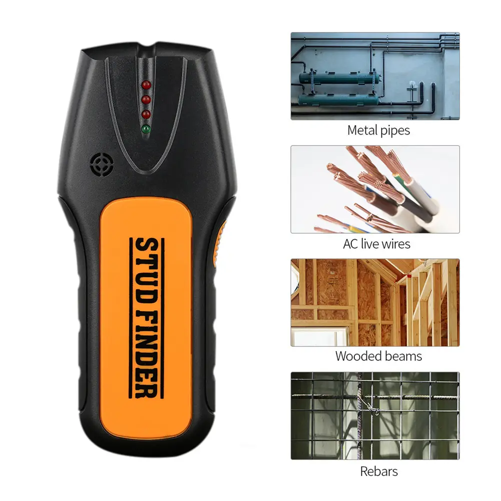 Wall Scanner Metal Detector Metal Wood Stud AC Live Wires Copper Finder Depth Tracker Electric Detection Instrument