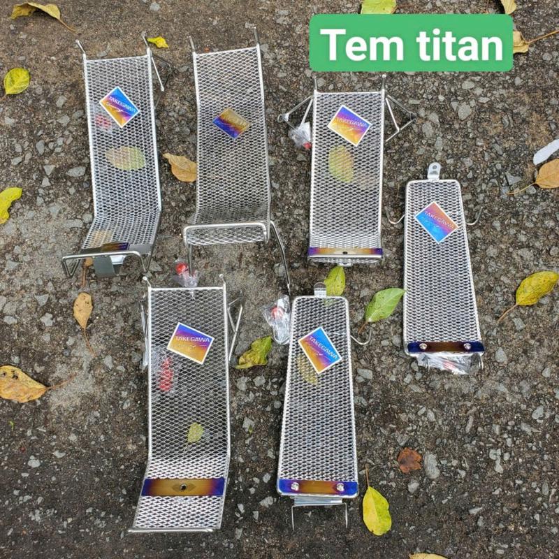 Baga lưới Xiken Inox 100% Sáng Bóng gắn xe máy Sirius Fu Led Wave A RS 100 waveA110 Wave RSX Wave Nhỏ Exciter... MS05