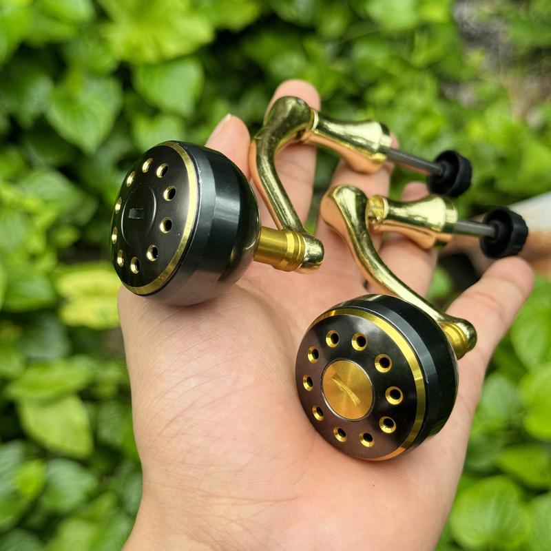 TAY QUAY ĐỘ THƯỜNG ĐỘ NÚM TRÒN ĐỘ ĐÔI ÁNH TITAN KIM LOẠI TỔNG HỢP THÍCH HỢP NHIỀU SIZE CÂU MÁY