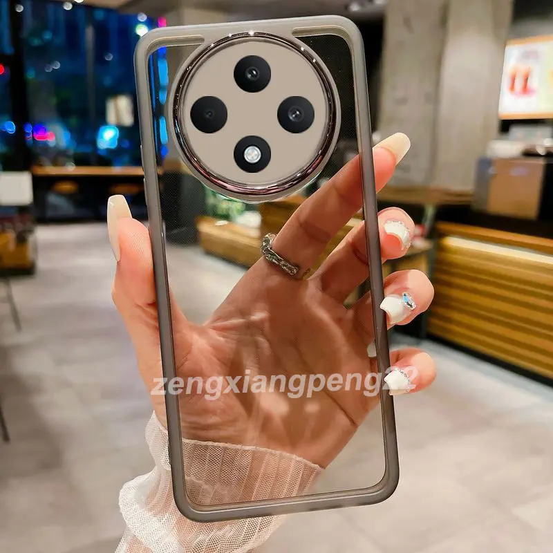 Tecno Spark 30C Silicone Phone Case For Tecno Spark 30 C 30C spark30 Spark30C 2024 Camera Lens Film Casing Shock proof Soft translucent Back Cover carbon  case