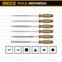 Gambar 6-Pcs Mini File Set (140 mm) INGCO HKTF63 Paket Kikir Kecil Ukir Tukang Kayu Pengrajin Besi - Black and Orange, Standar dari INGCO Tools by GUNKA Kota Tangerang Selatan 2 Tokopedia