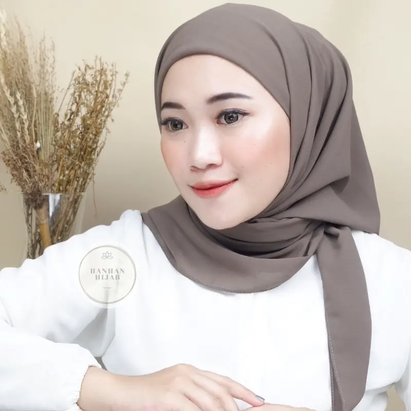 Hanhan Hijab - Segiempat Inner 2 Layer Ceruty Babydoll Premium (Segi Empat Ciput Inara) 4