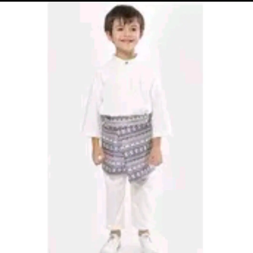 1set baju teluk belanga Melayu anak laki laki// Polos