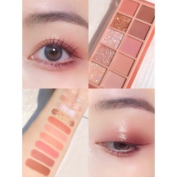 [HÀNG HOT] Bảng phấn mắt Sweet Mint 10 màu bạc hà ngọt ngào ứng nhũ lì mịn lâu trôi