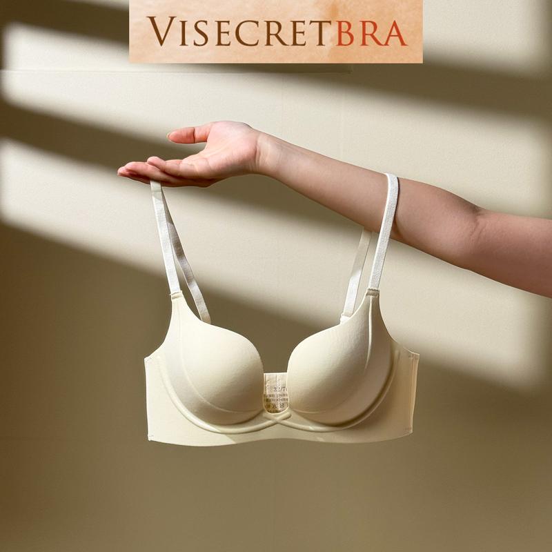 1 - Áo Lót Nữ Nâng Độn Vóng 1 Tạo Khe Không Gọng Chống Xệ Áo Bra Nữ Su Đúc Mỏng Nhẹ Không Gọng Không Đường May -- VN240307