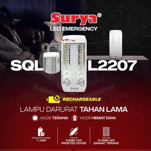 LAMPU EMERGENCY / LAMPU LED UP TO 7 JAM / LAMPU EMERGENCY MURAH