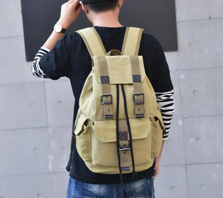 Tas Ransel Kanvas Canvas Backpack 1